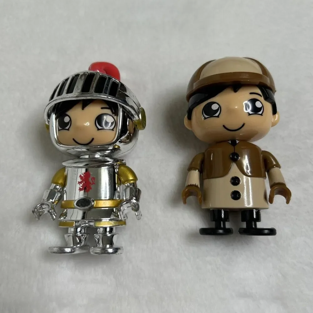 Ryan’s World Figure Lot 4 Figures 3–3.5” Sherlock Knight Caveman Bicycle
